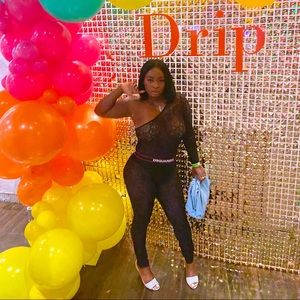 Dsquared2 Black Lace Leggings